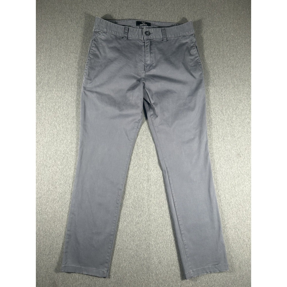 AETHER Men's Grey Compass Pants Stretch Chinos Size 32